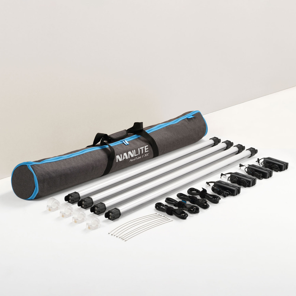 Nanlite PavoTube II 15C 2-Foot RGBWW LED Tube 4-Light Kit
